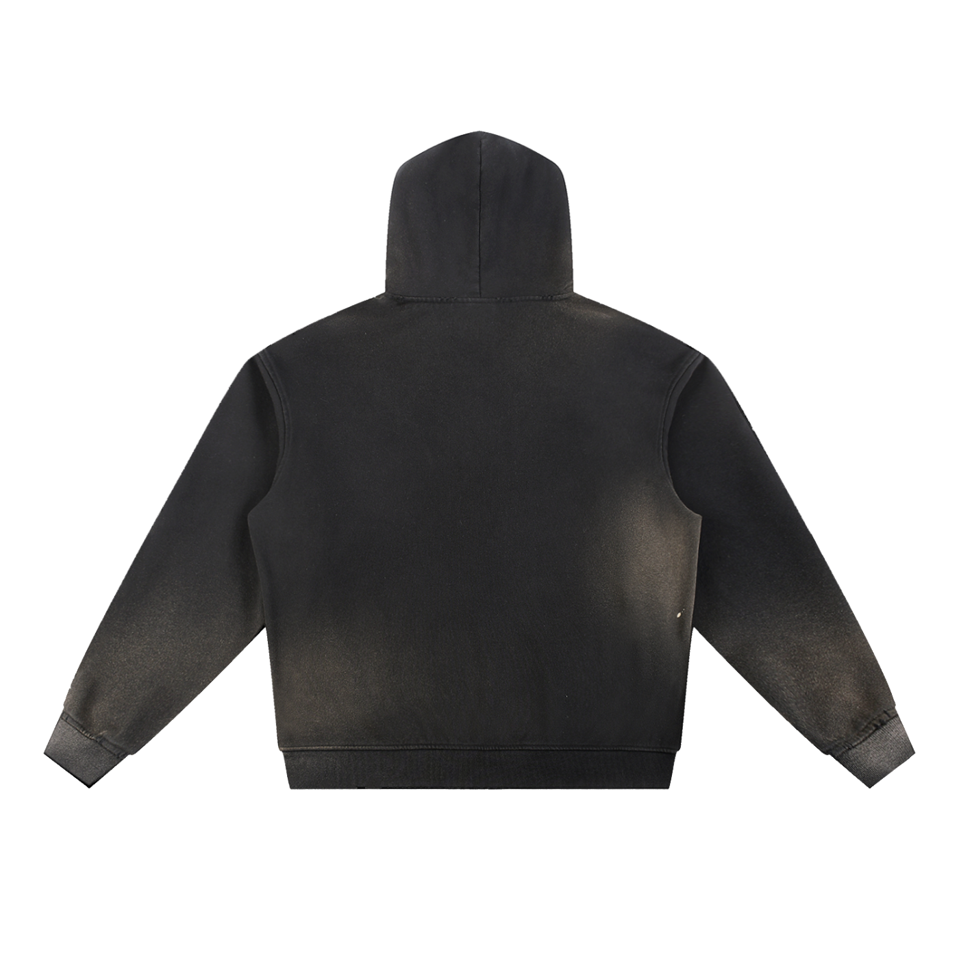 No Box Sun Fade Frayed Fleece Hoodie