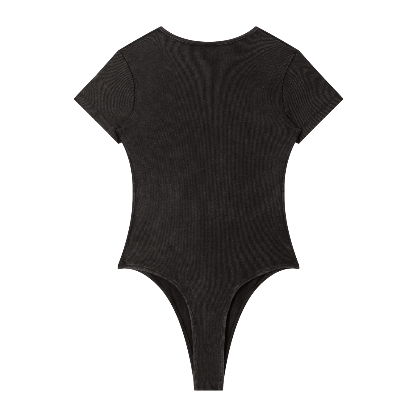 Trippy Face Women's Mineral Wash Crewneck Bodysuit