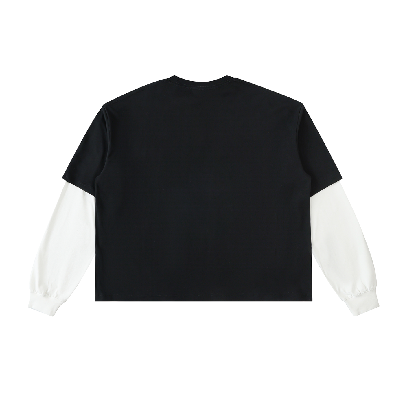 Weird Ones Layered Contrast Sleeve Cotton T-Shirt