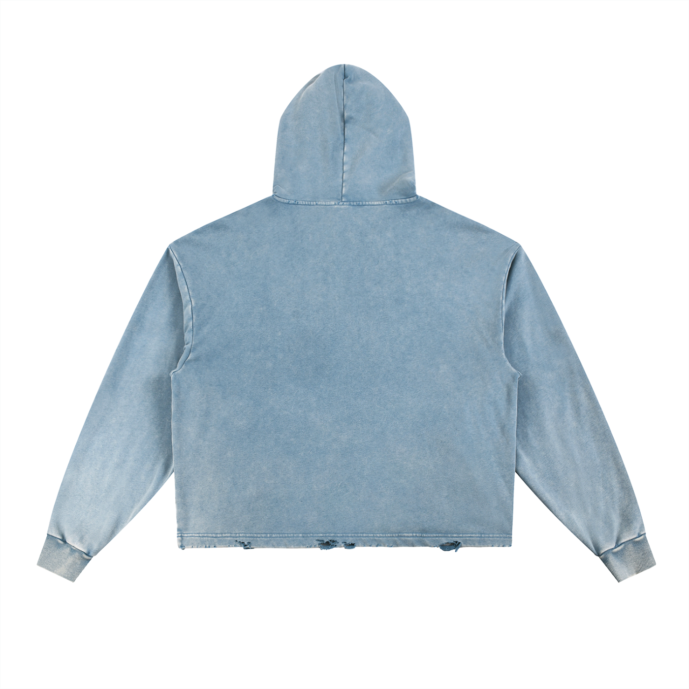 Trippz Vintage Washed Frayed-Hem Hoodie