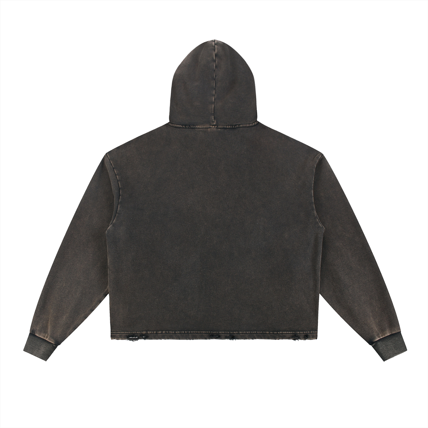 Weird Ones Vintage Washed Frayed-Hem Hoodie