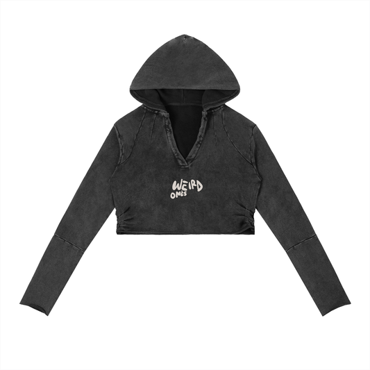 Weird Ones Vintage Washed Raw Edge Hoodie