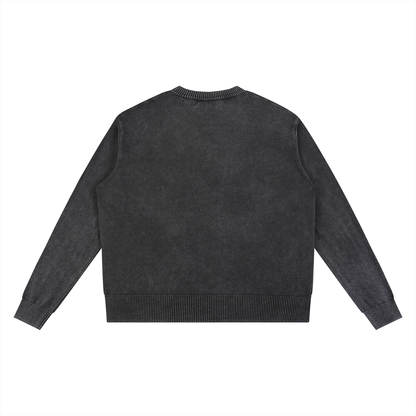 No Box Mineral Wash Oversized Sweater