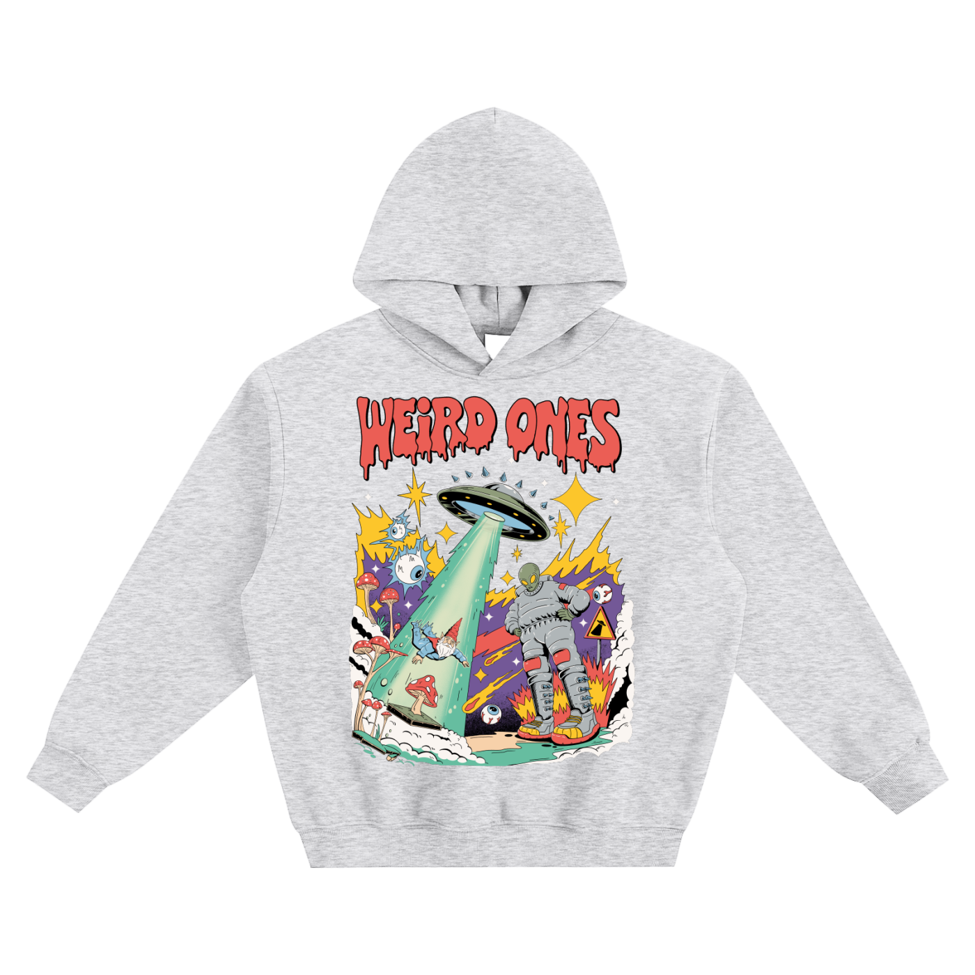 Weird Ones UFO Fleeced Boxy Hoodie