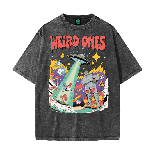Weird Ones Alien Heavyweight Snow Washed T-Shirt