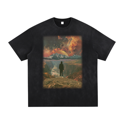 Fell From Heaven Vintage Washed Hand-Frayed T-Shirt
