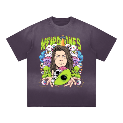 Trippz Sun Fade Hand-Frayed Cotton T-Shirt