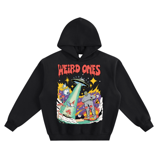 Weird Ones UFO Fleeced Boxy Hoodie